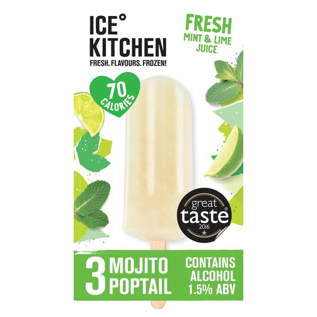 Ice Kitchen Mojito Ice Lolly, 3 x 75g