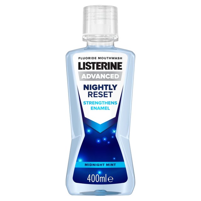 Listerine Nightly Reset Midnight Mint Mouthwash, 400ml