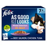Felix As Good As it Looks Senior 7+ Mixed in Jelly Wet Cat Food