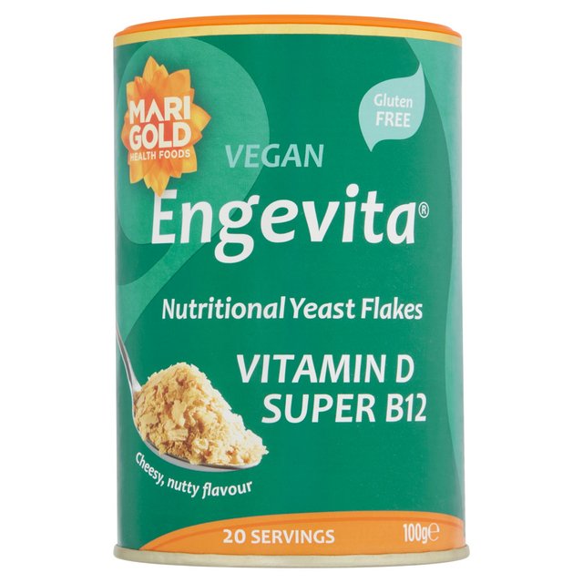 Marigold Super Engevita Yeast Flakes With Vitamin D & B12, 100g