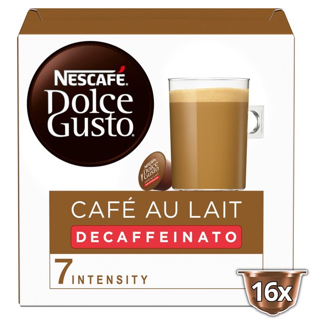 Dolce Gusto Cafe Au Lait Decaf, 16 Per Pack