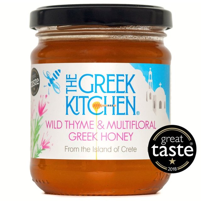 The Greek Kitchen Wild Thyme & Multifloral Greek Honey, 250g