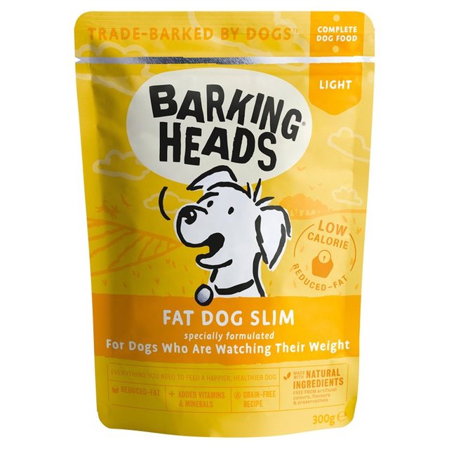 Barking Heads Fat Dog Slim Wet Dog Food Pouch, 300g