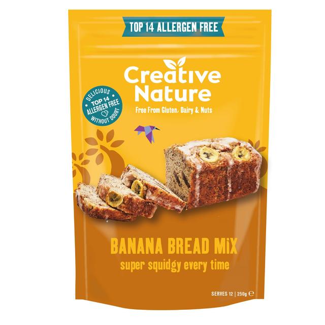 Creative Nature Organic Wholegrain Banana Bread Mix, 250g