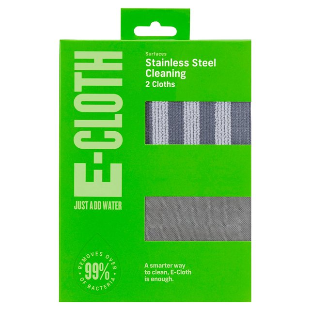 E-Cloth Stainless Steel Pack, One Size