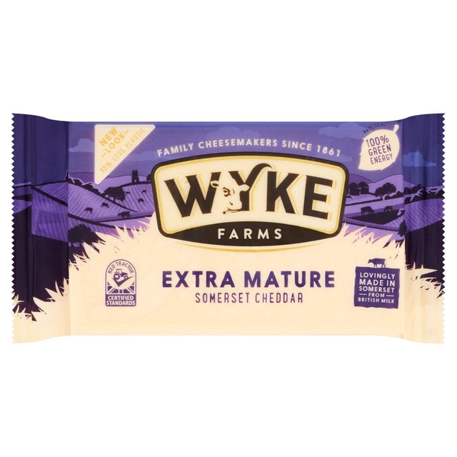 Wyke Farms Extra-Mature White Cheddar, 300g