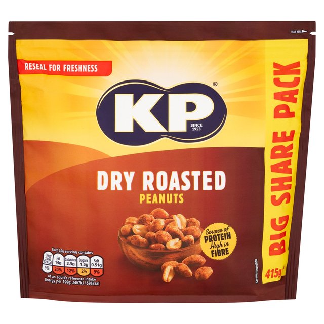KP Dry Roasted Peanuts, 415g