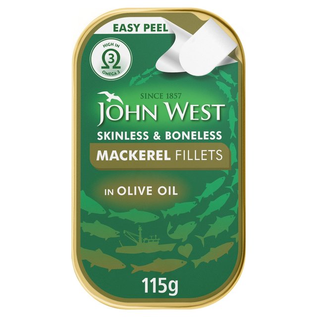 John West Mackerel Fillets in Olive Oil, 115g