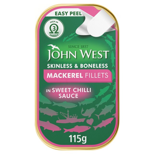 John West Mackerel Fillets in Sweet Chilli, 115g