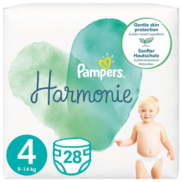 Pampers Harmonie Nappies Essential Pack, Size 4, 9-14kg