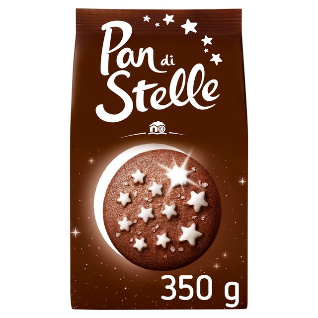 Barilla Pan Di Stelle Chocolate Biscuits With Milk, Hazelnuts and Cocoa, 350g