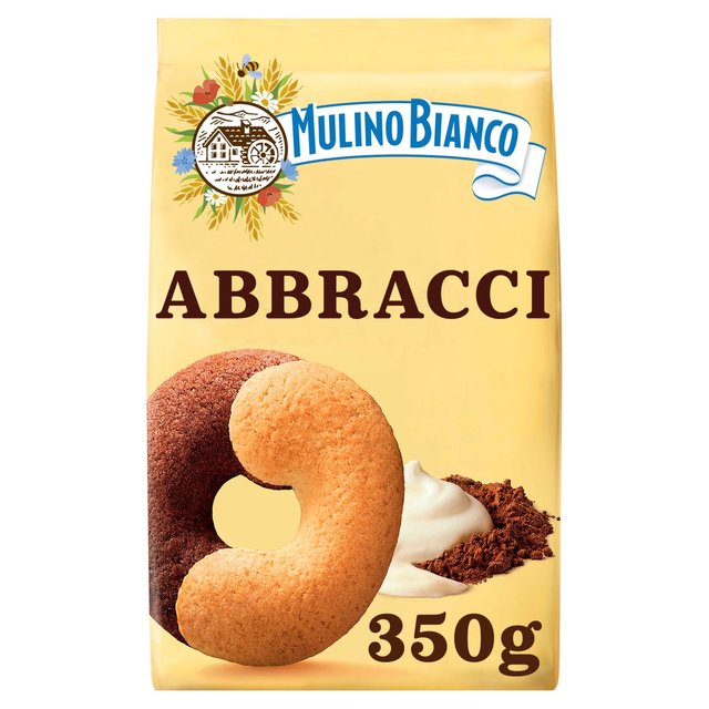 Barilla Mulino Bianco Abbracci Biscuits With Chocolate and Fresh Cream, 350g