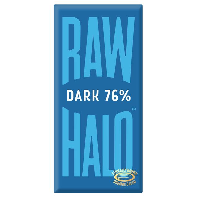 Raw Halo Vegan Dark 76% Chocolate Bar, 70g