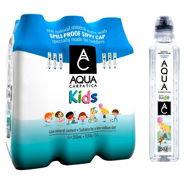 Aqua Carpatica Kids Still Natural Mineral Water, 6 x 250ml
