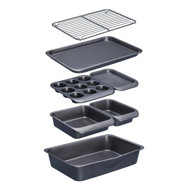 MasterClass Smart Space Stacking Non-Stick Bakeware Set, 7 per Pack