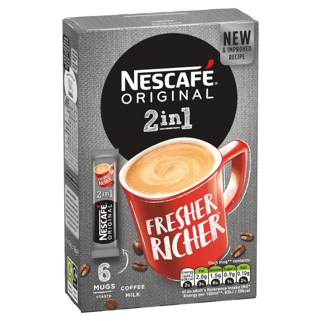 Nescafe Original 2in1 Coffee Sachets 8 x 10g from Ocado