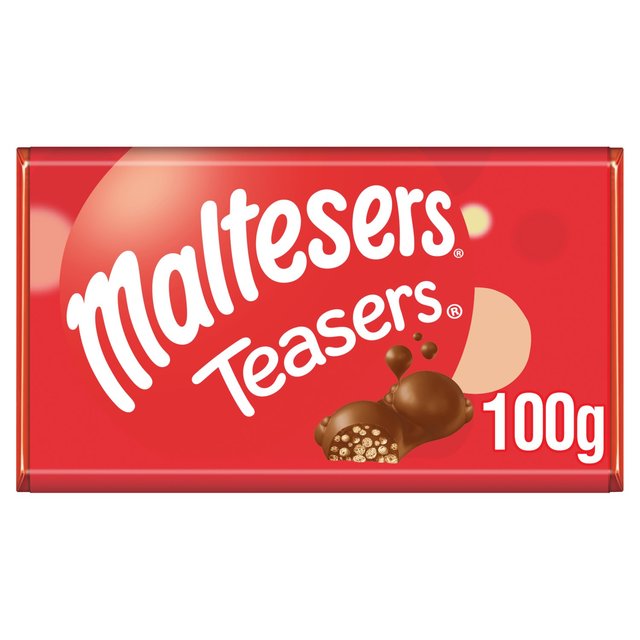 Maltesers Teasers Milk Chocolate & Honeycomb Block Bar 100g