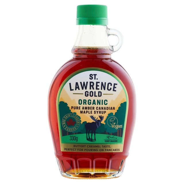 St Lawrence Gold Organic Pure Maple Syrup Amber, 330g