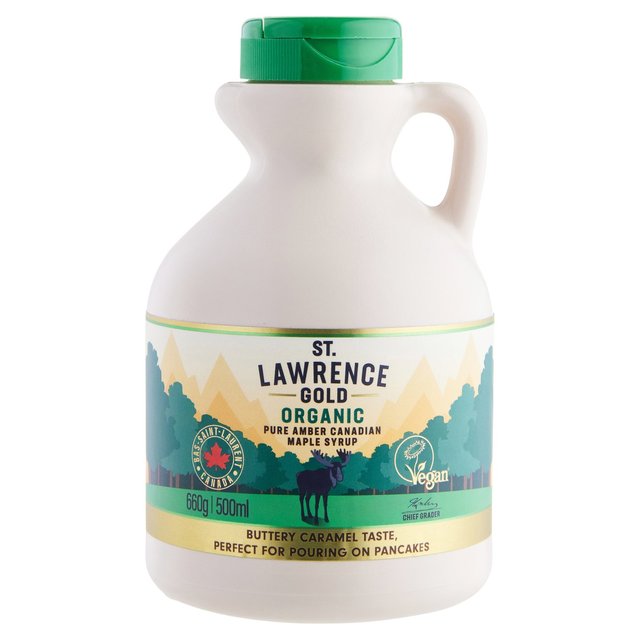 St Lawrence Gold Organic Pure Maple Syrup Amber, 500ml