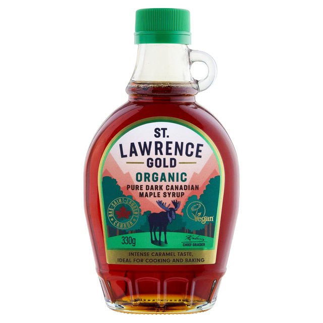 St Lawrence Gold Organic Pure Maple Syrup Dark, 330g