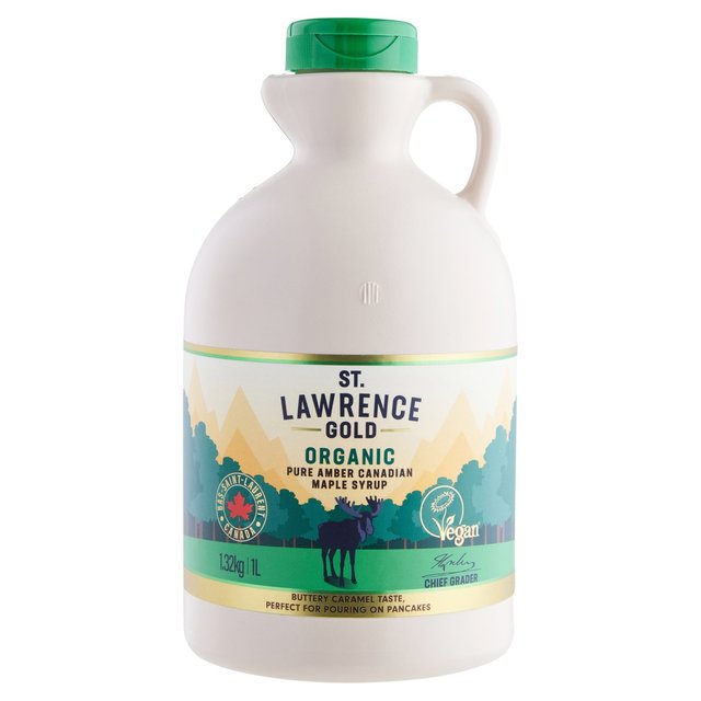 St Lawrence Gold Organic Pure Maple Syrup Amber, 1L