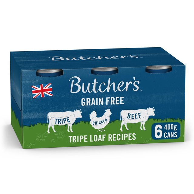 Butcher’s Tripe Loaf Recipes Dog Food Tins, 6 x 400g