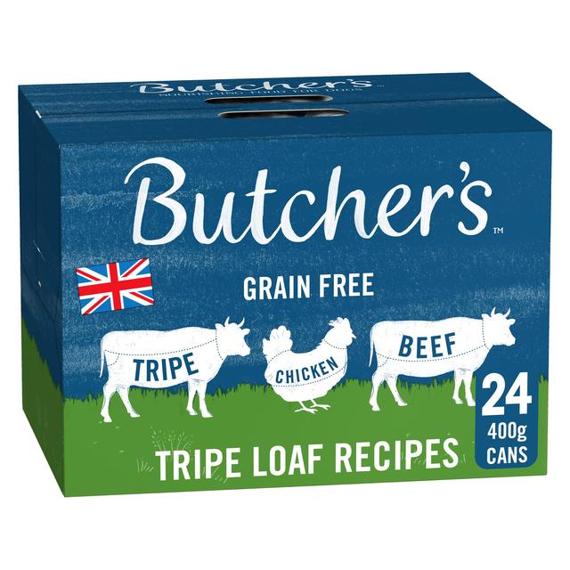 Butcher’s Tripe Loaf Recipes Dog Food Tins, 24 x 400g