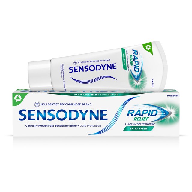 Sensodyne Rapid Relief Sensitive Teeth Extra Fresh Toothpaste, 75ml