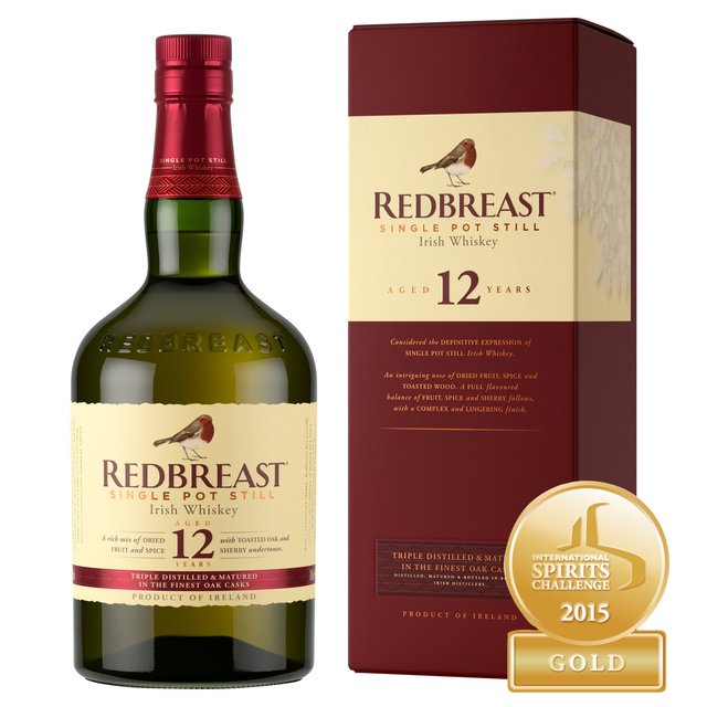 Redbreast 12 Year Old Single Pot Still Blended Irish Whiskey, 70cl