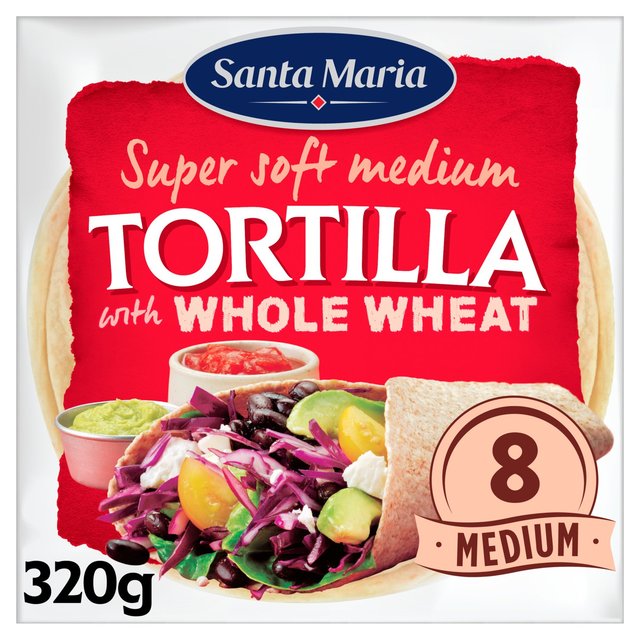 Santa Maria Tortillas With Whole Wheat, 8 Per Pack