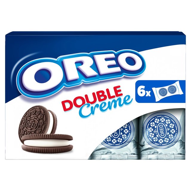 Oreo Double Creme Chocolate Sandwich Biscuit Lunchbox 6 Pack, 6 x 28.3g