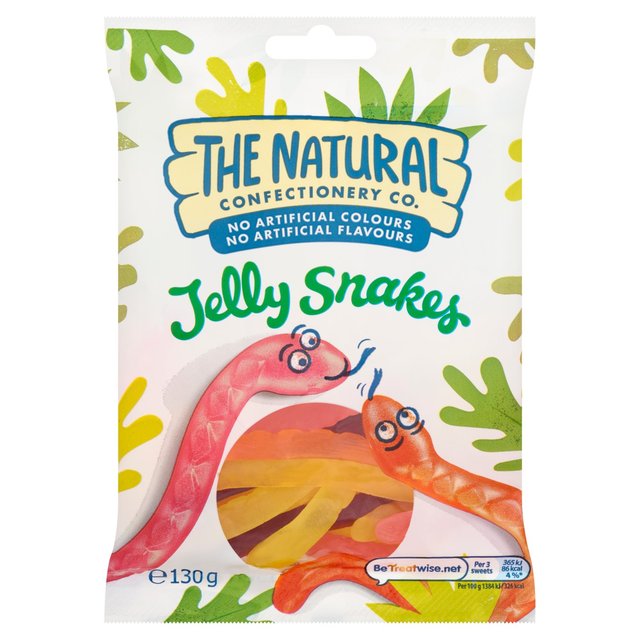 Tncc The Natural Confectionery Co. Jelly Snakes Sweets Bag, 130g