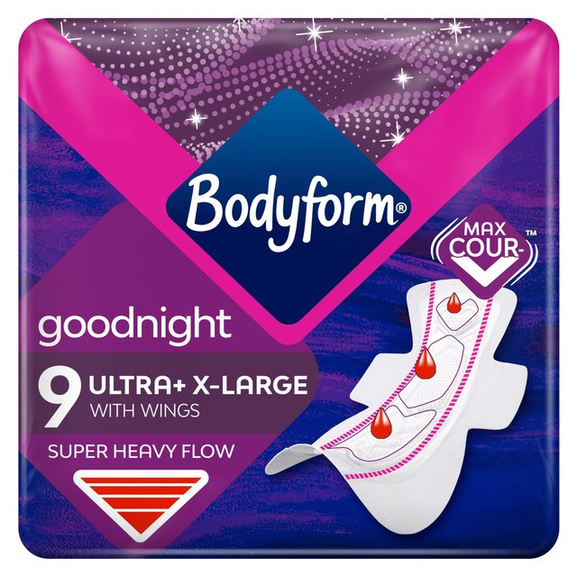 Bodyform Ultra Night Extra, 9 Per Pack