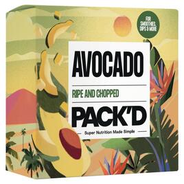 PACK'D Ripe & Chopped Frozen Avocado 300g