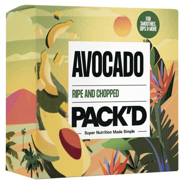PACK’D Ripe & Chopped Frozen Avocado, 300g