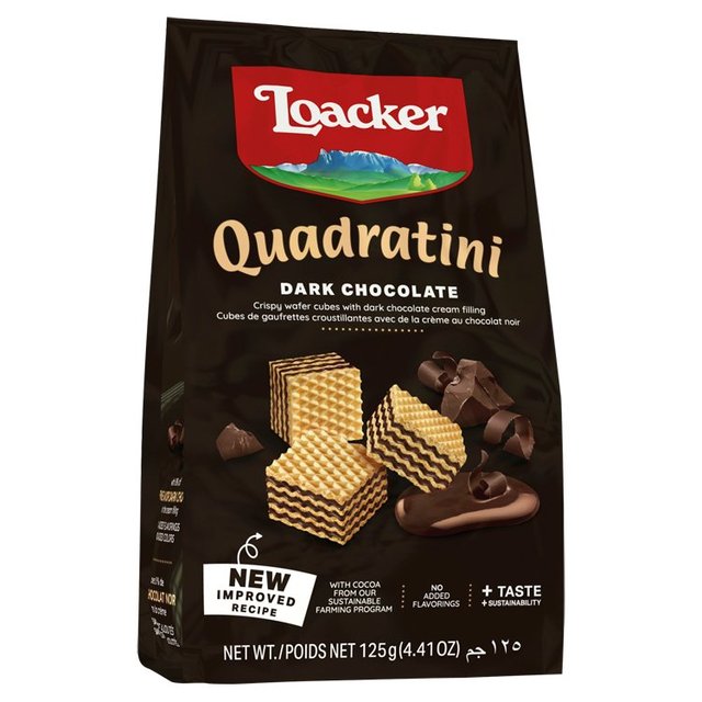 Loacker Dark Chocolate Quadratini, 125g