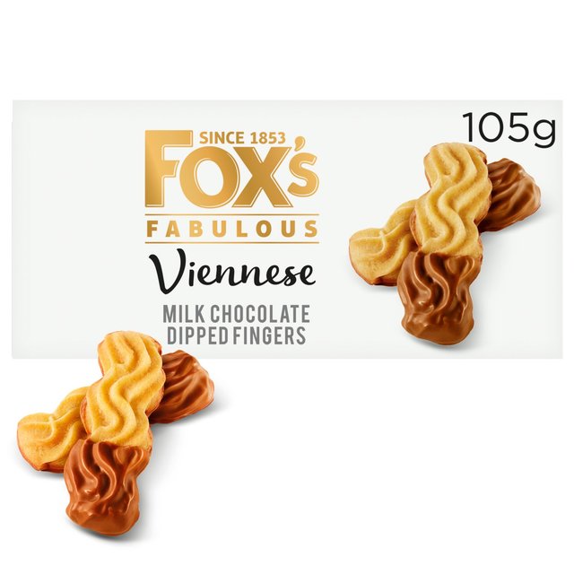 Fox’s Biscuits Viennese Milk Chocolate Dipped Fingers, 105g