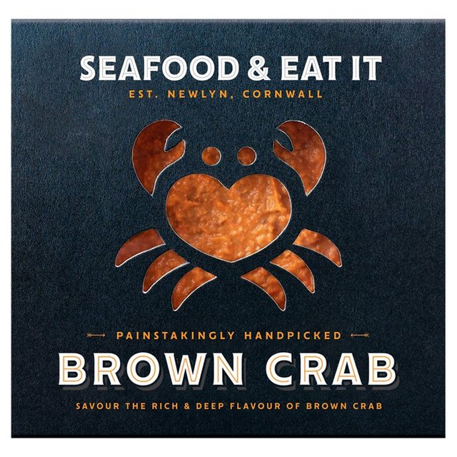 Seafood & Eat It Handpicked Brown Cornish Crab, 100g