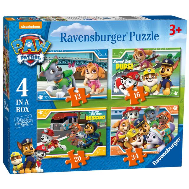 Paw Patrol 4 in a Box Jigsaw Puzzles, 19 x 14cm