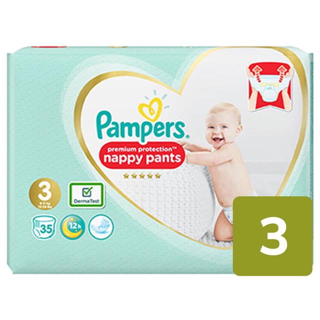 pampers nappy pants sizes