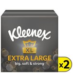 Kleenex Extra Large Tissues Compact Twin Pack