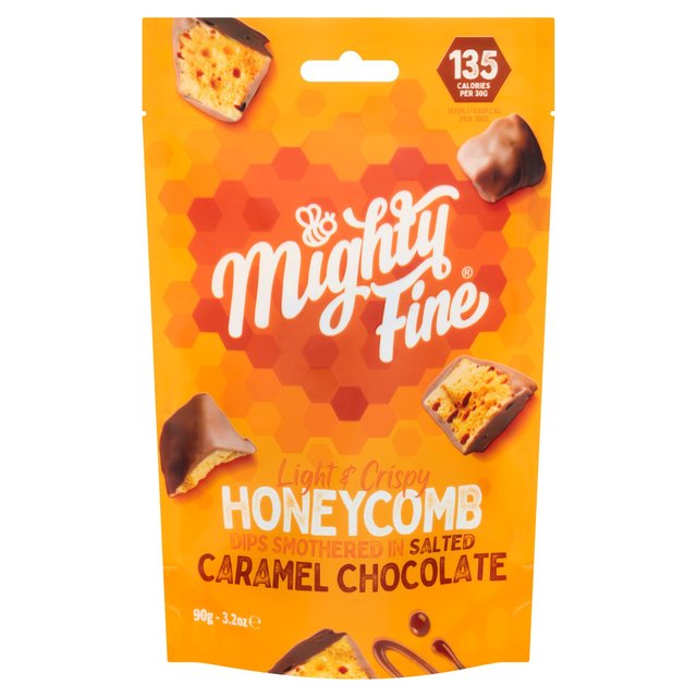Mighty Fine Salted Caramel Chocolate Honeycomb Dips, 90g
