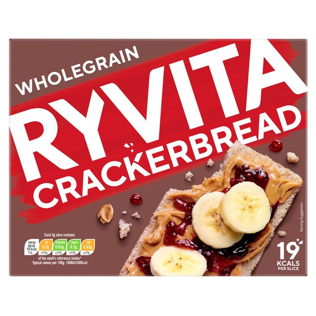 Ryvita Crackerbread Wholegrain Crackers, 125g