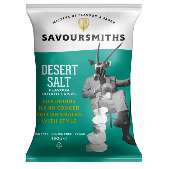 Savoursmiths Desert Salt Luxury English Potato Crisps, 150g