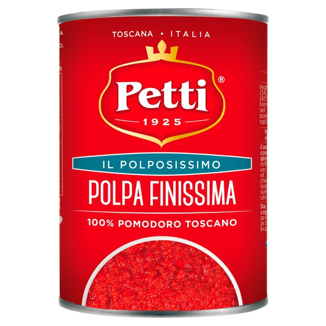 Petti 100% Italian Finely Chopped Tomatoes, 400g