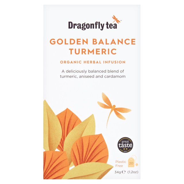 Dragonfly Tea Organic Golden Balance Turmeric, 20 Per Pack
