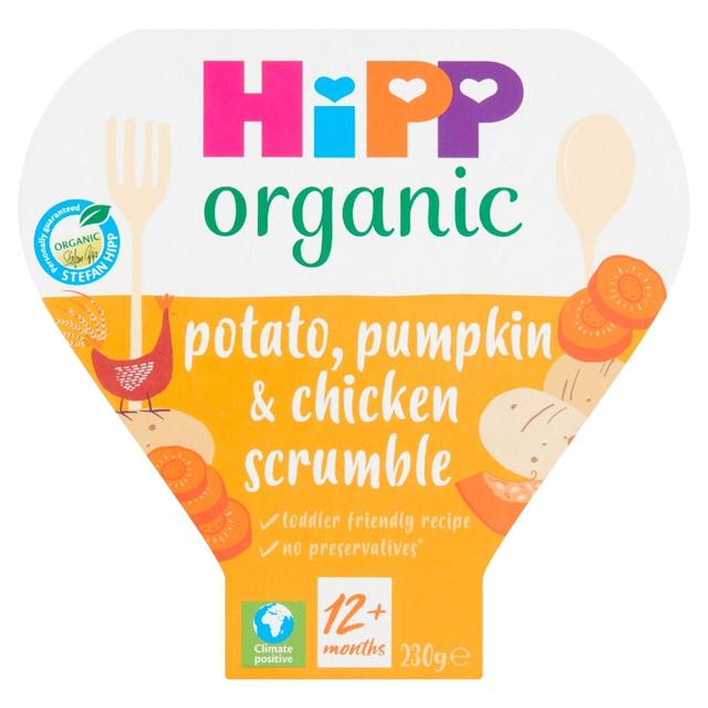 HiPP Organic Potato Pumpkin & Chicken Scrumble Toddler Tray Meal 15m+, 230g