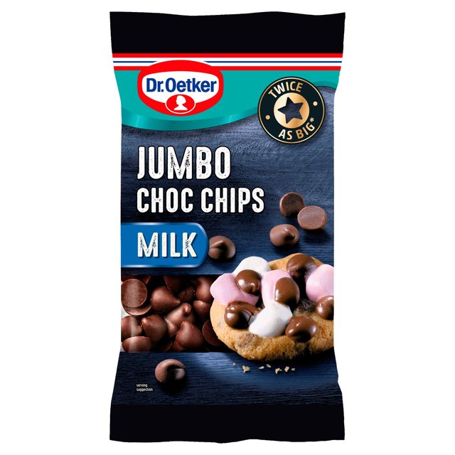 Dr. Oetker Jumbo Milk Chocolate Chips, 125g