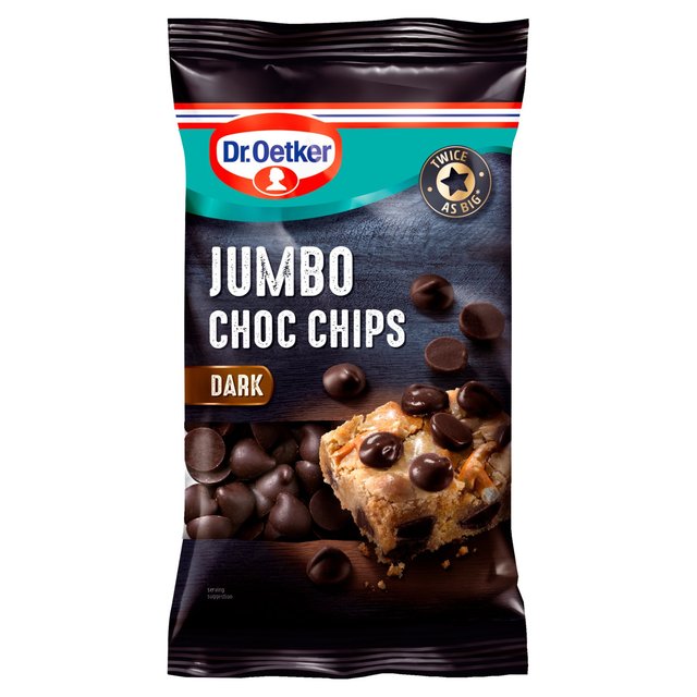Dr. Oetker Jumbo Dark Chocolate Chips, 125g