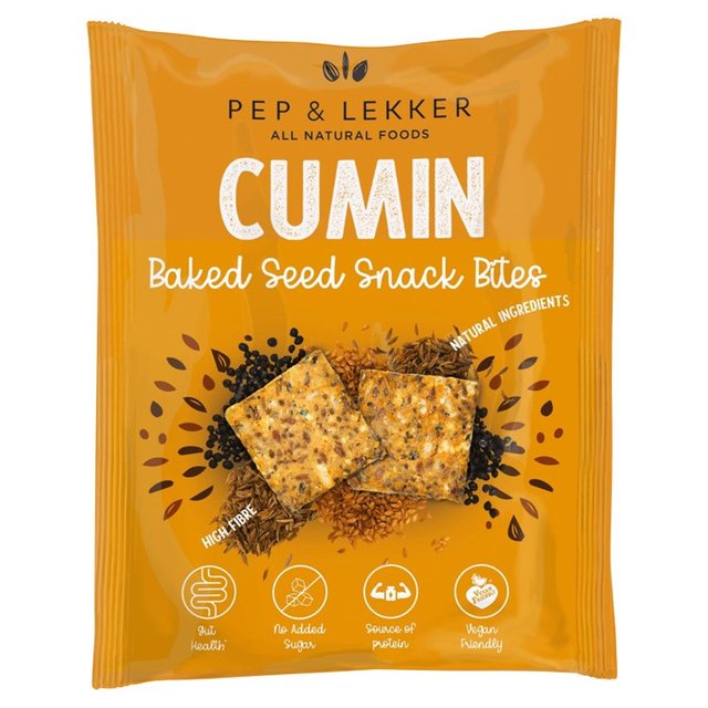 Pep & Lekker Cumin Baked Seed Prebiotic Snack Bite, 30g